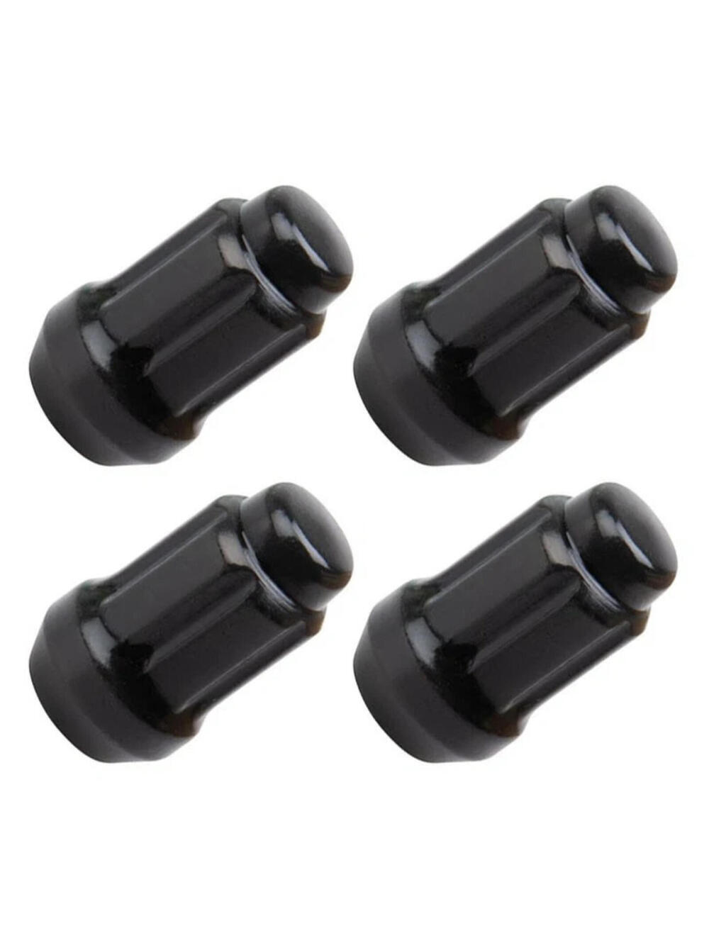 Set Tusk Tapered Spline Drive Lug Nut 12mm x 1.50mm Thread Pitch Black 4 pcs